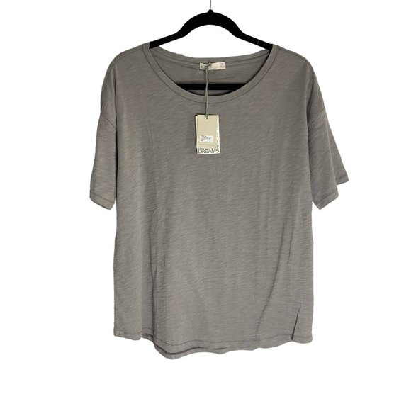 Barefoot Dreams Tops - NWT Barefoot Dreams Malibu Collection Slub Jersey Drop Shoulder T-Shirt-sz Mediu